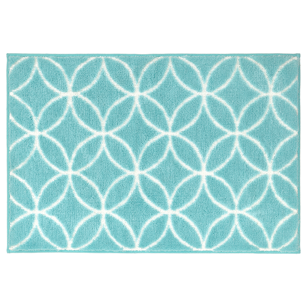 Badteppich Twin - Polyester - Aqua - 90 x 60 cm