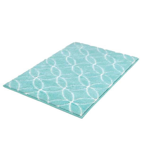Badteppich Twin - Polyester - Aqua - 90 x 60 cm