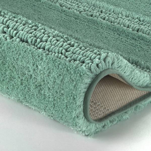 Badteppich Monrovia I - Polyester - Mintgrün - 60 x 60 cm