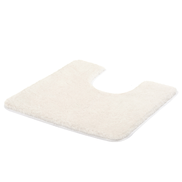 WC-Vorleger Meadow - Polyester - Weiß