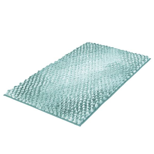Badteppich Cory - Polyester - Pastellblau - 120 x 70 cm