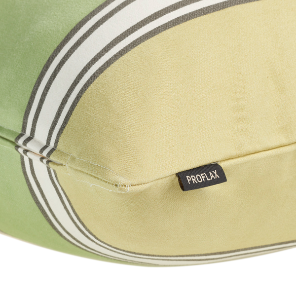 Kissenbezug Fabia - Baumwollstoff - Limone - 50 x 50 cm