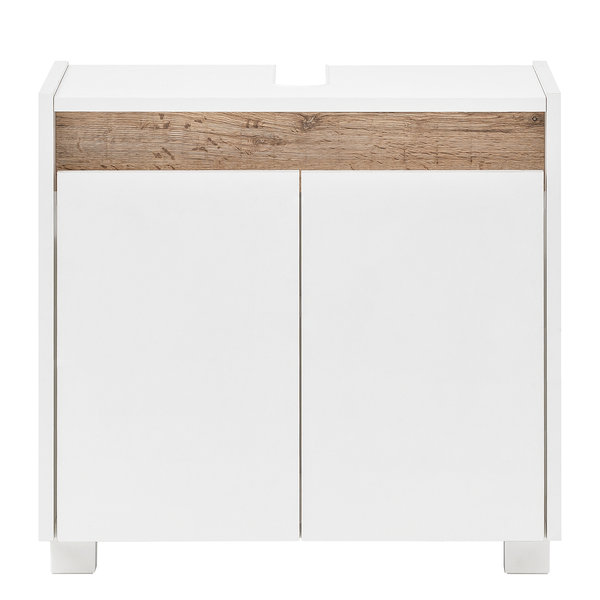 Waschbeckenunterschrank Cosmo - Weiß - Breite: 57 cm