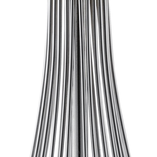 Pendelleuchte Whisk - Klarglas / Stahl - 1-flammig - Silber