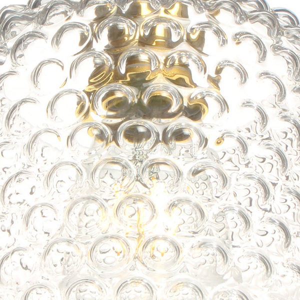 Pendelleuche Irene - Glas / Eisen - 1-flammig - Durchscheinend