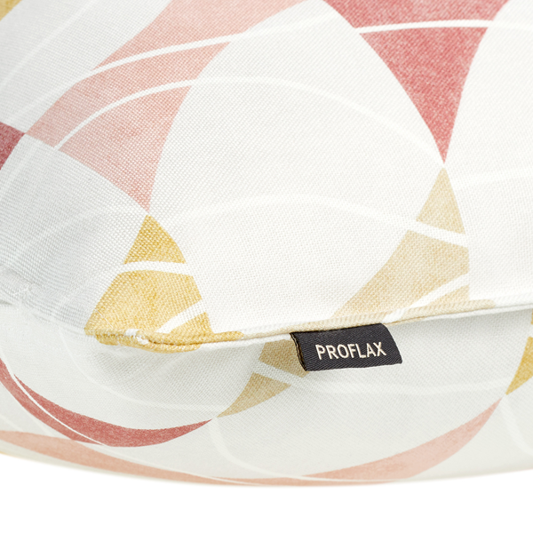 Kissenbezug Petter - Baumwollstoff - Weiß / Blossom - 50 x 50 cm