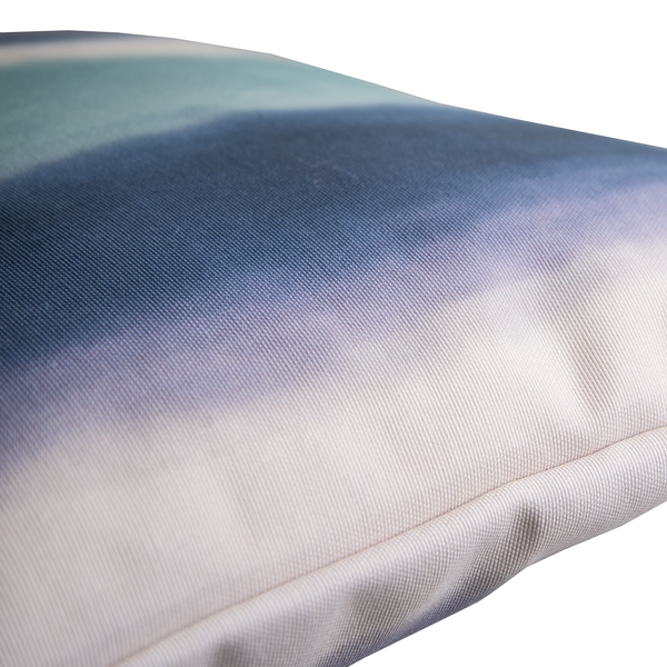 Kissenbezug Ocean - Kunstfaser - Blau / Weiß - 60 x 40 cm
