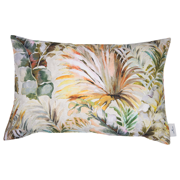 Kissenbezug Tropical Diversity - Baumwollstoff - Safrangelb - 60 x 40 cm