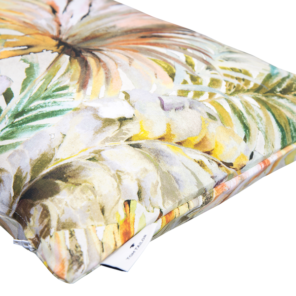 Kissenbezug Tropical Diversity - Baumwollstoff - Safrangelb - 60 x 40 cm
