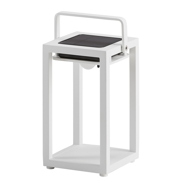 Solar-Laterne Cloyd I - Aluminium - Weiß