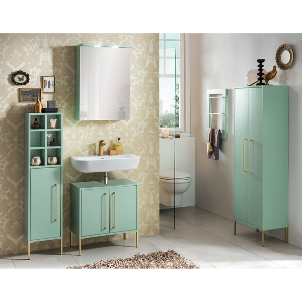 Waschbeckenunterschrank Sarah - Mint / Gold - Mint