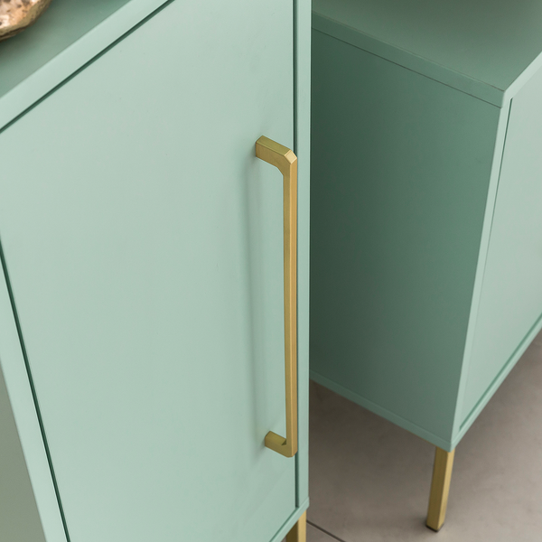 Waschbeckenunterschrank Sarah - Mint / Gold - Mint