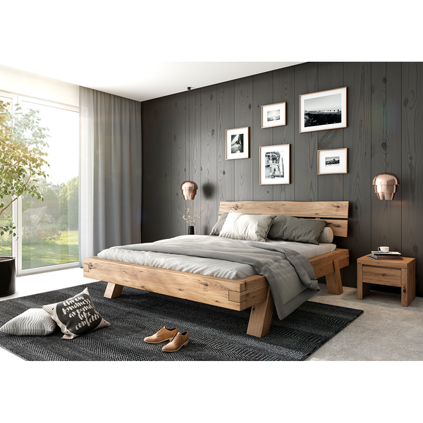 Nachtkonsole Woodhaven - Braun - Eiche - 50 x 41 x 37 cm