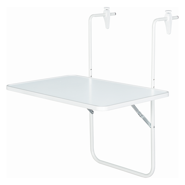 Balkonhängetisch Cupey - Stahl  - Weiß