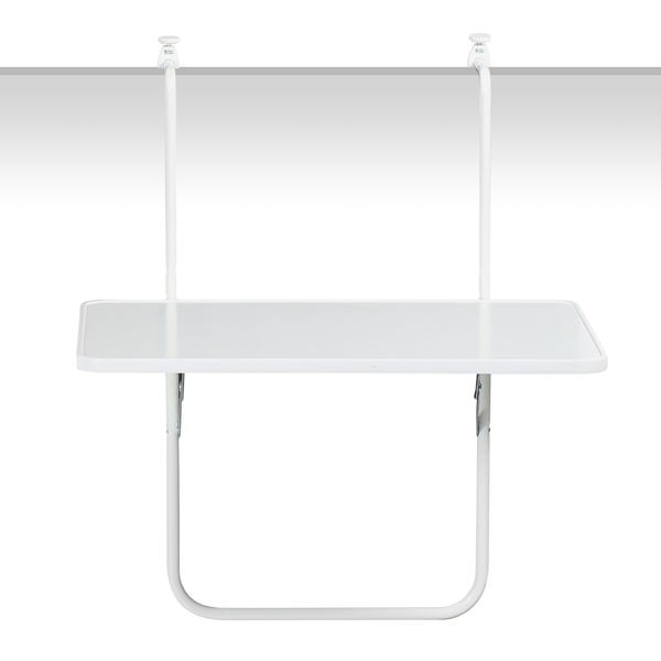 Balkonhängetisch Cupey - Stahl  - Weiß