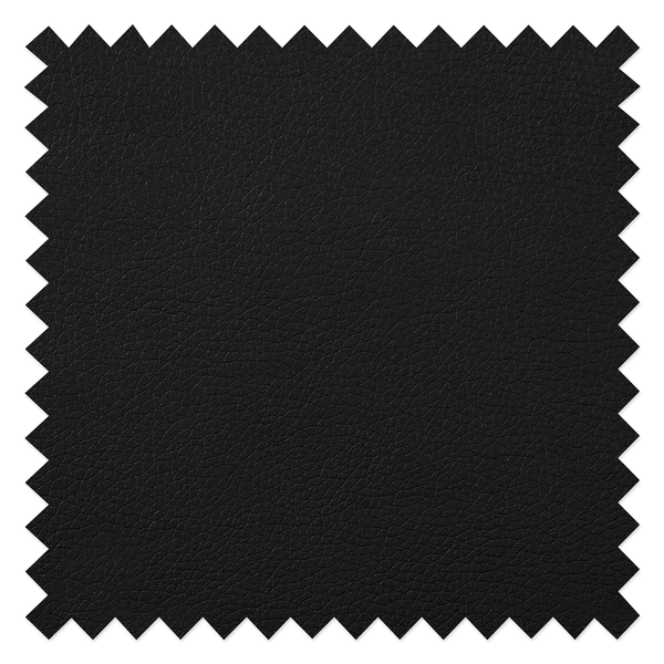 Esszimmerstuhl Hossa (2er-Set) - Kunstleder / Eisen - Schwarz / Walnuss