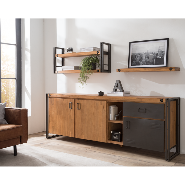Wandboard MANCHESTER - Akazie massiv - Breite: 90 cm