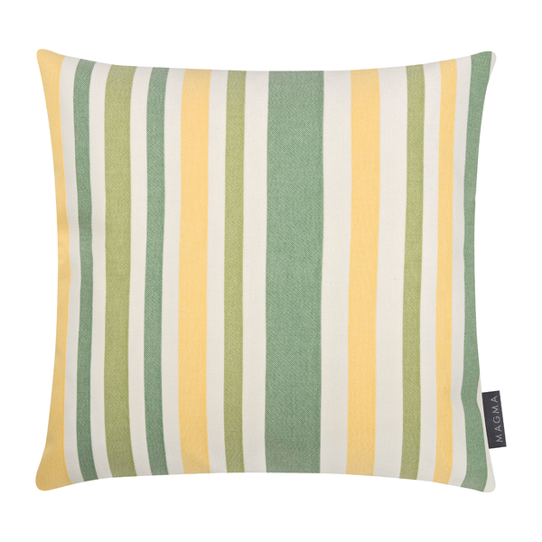 Kissenhülle Marbella - Polyacryl - Grün / Weiß - 40 x 40 cm