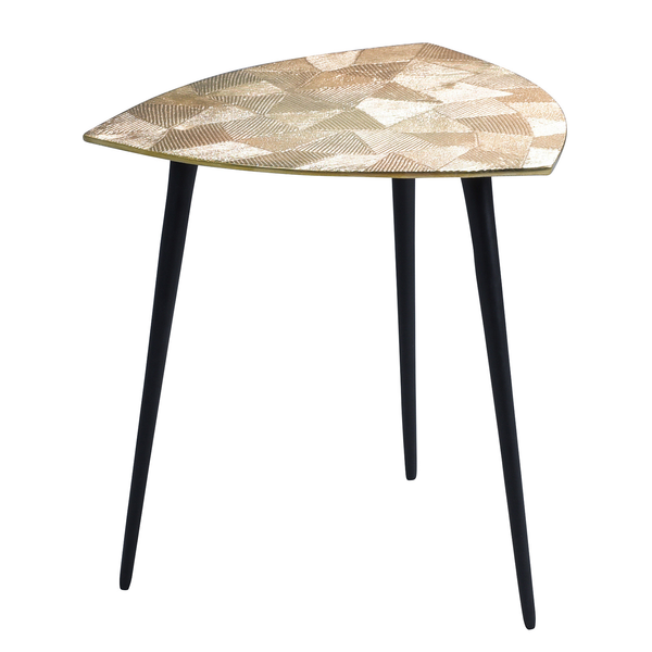 Beistelltisch Duvall - Metall - Gold