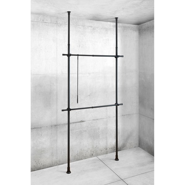 Teleskop-Regal Herkules Basic - Stahl - Schwarz