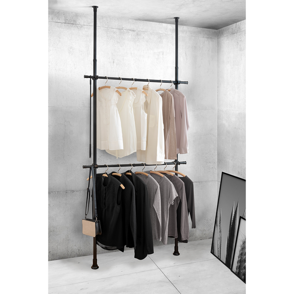 Teleskop-Regal Herkules Basic - Stahl - Schwarz