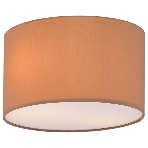 Deckenleuchte Summa Small - Baumwollstoff  / Eisen - 2-flammig - Braun