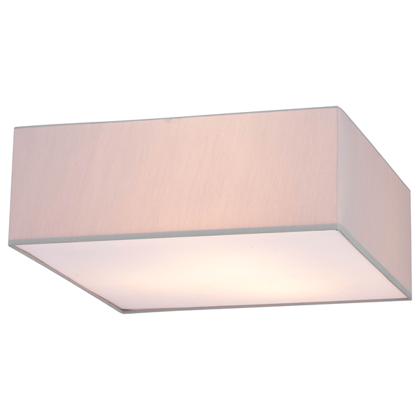 Deckenleuchte Borris - Baumwollstoff  / Eisen - 3-flammig - Grau