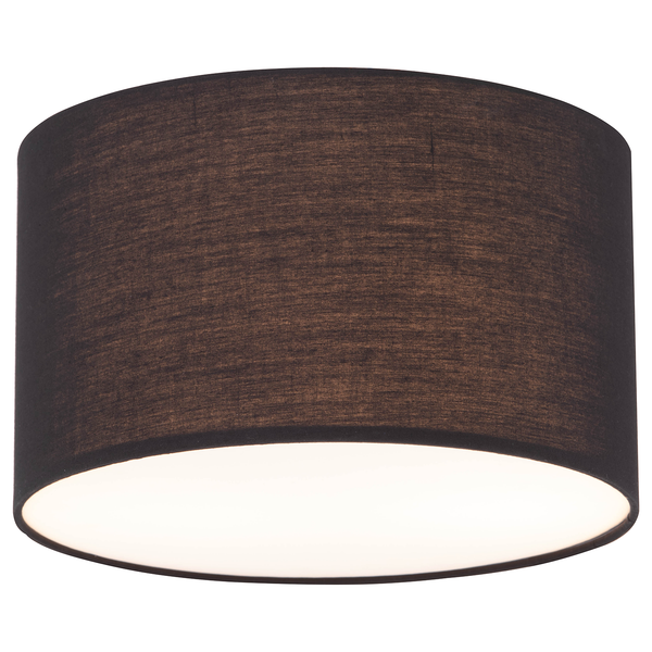 Deckenleuchte Summa Small - Baumwollstoff  / Eisen - 2-flammig - Schwarz