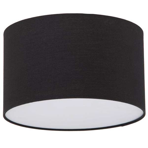 Deckenleuchte Summa Small - Baumwollstoff  / Eisen - 2-flammig - Schwarz