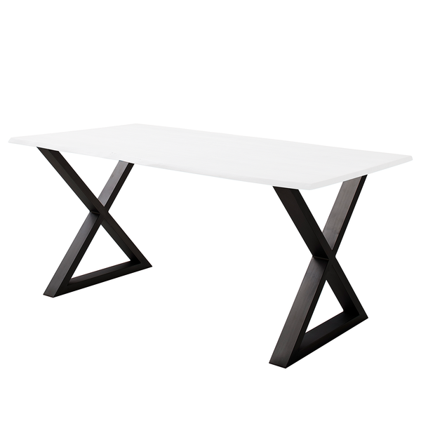 Tischgestell KAPRA - Eisen - Schwarz - X-Form