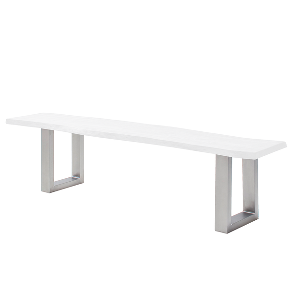 Bankgestell KAPRA - Eisen - Silber - U-Form