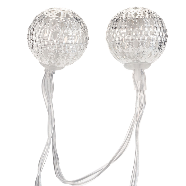 Solar-Lichterkette Sunshine Glamour - Silikon / Aluminium - 20-flammig