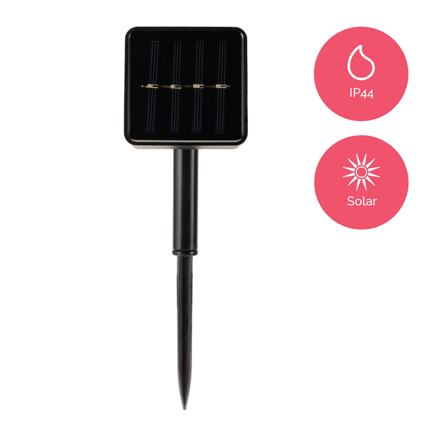 Solar-Lichterkette Sunshine Glamour - Silikon / Aluminium - 20-flammig