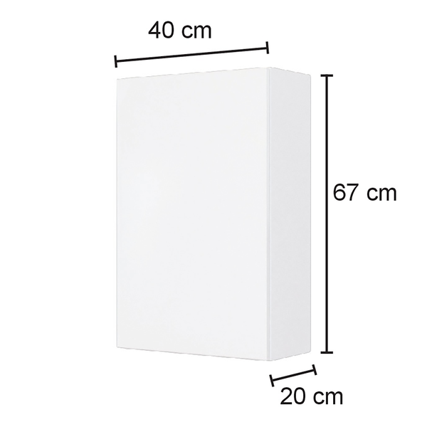 Hängeschrank Verciano - Matt Grau