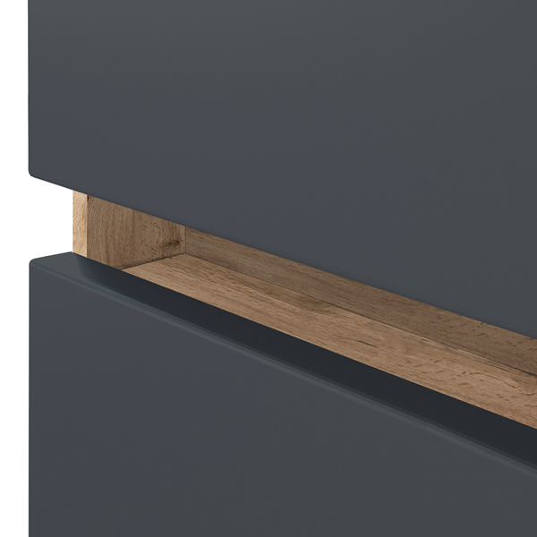 Hängeschrank Verciano - Matt Grau