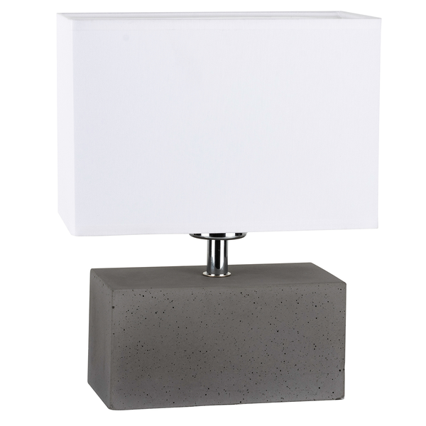 Tischleuchte Strong Double II - Beton - 1-flammig - Grau