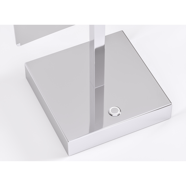 Kosmetikspiegel Paros - Inklusive Beleuchtung - Aluminium / Chrom