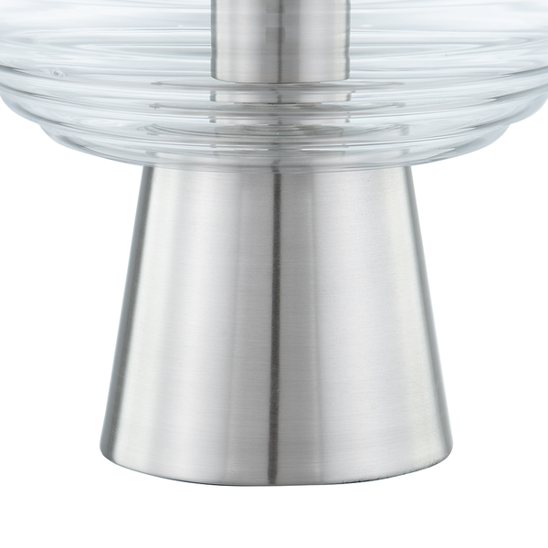 Tischleuchte Sywell - Klarglas / Metall - 1-flammig