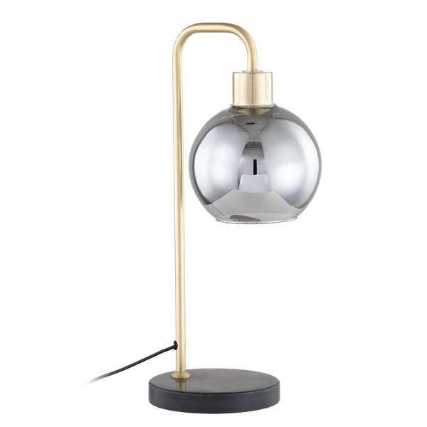 Tischleuchte Fulvy - Spiegelglas / Metall - 1-flammig