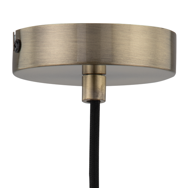 Pendelleuchte Cuzy - Rauchglas / Metall - 1-flammig