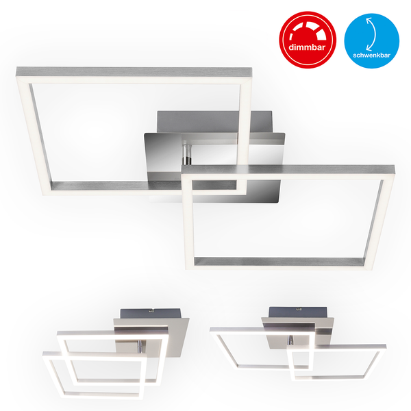 LED-Deckenleuchte  Frame - Polycarbonat / Stahl - 1-flammig