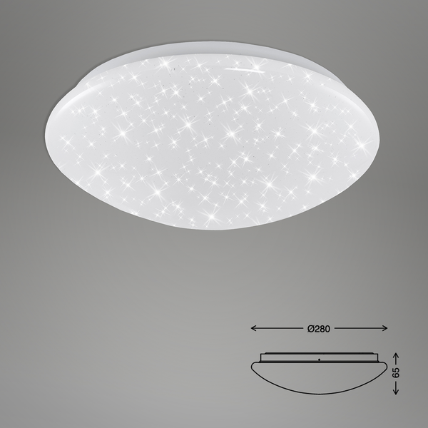 LED-Deckenleuchte  Brilo Bath - Acrylglas / Stahl - 1-flammig