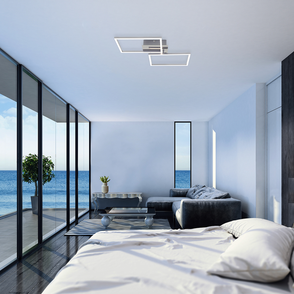 LED-Deckenleuchte  Frame - Acryl / Stahl - 1-flammig