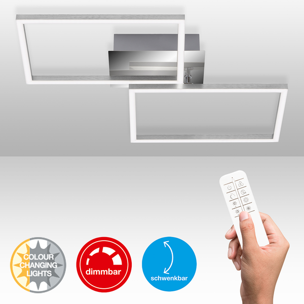 LED-Deckenleuchte  Frame - Acryl / Stahl - 1-flammig