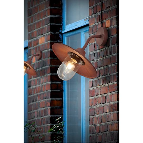Wandleuchte Brenta - Aluminium - 1-flammig - Kupfer