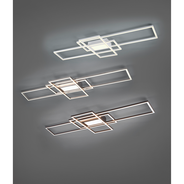 LED-Deckenleuchte Irvine - Kunststoff / Aluminium - 1-flammig - Silber