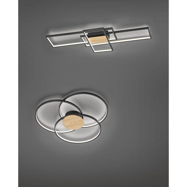 LED-Deckenleuchte Sedona - Kunststoff / Aluminium - 1-flammig
