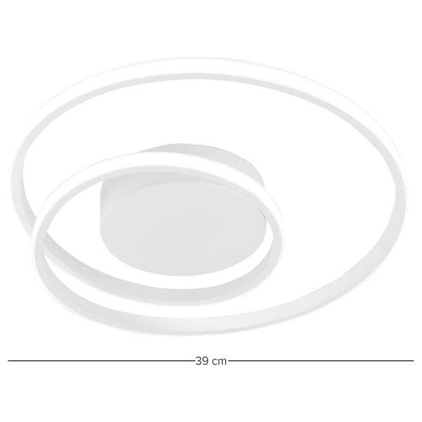 LED-Deckenleuchte Zibal - Weiß