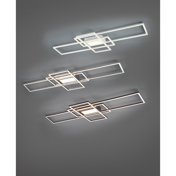LED-Deckenleuchte Irvine - Kunststoff / Aluminium - 1-flammig - Schwarz