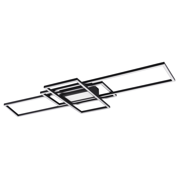 LED-Deckenleuchte Irvine - Kunststoff / Aluminium - 1-flammig - Schwarz